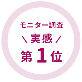 モニター調査実感第1位