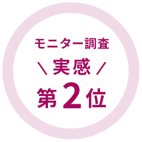 モニター調査実感第2位